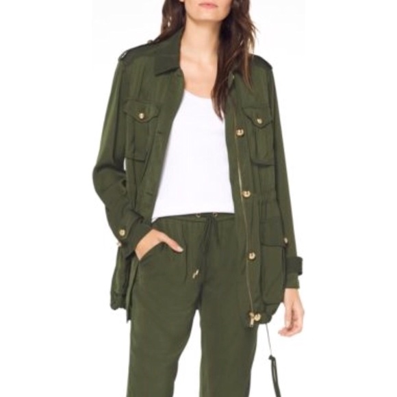 MICHAEL Michael Kors Jackets & Blazers - MICHAEL Michael Kors Drawstring Cargo Jacket